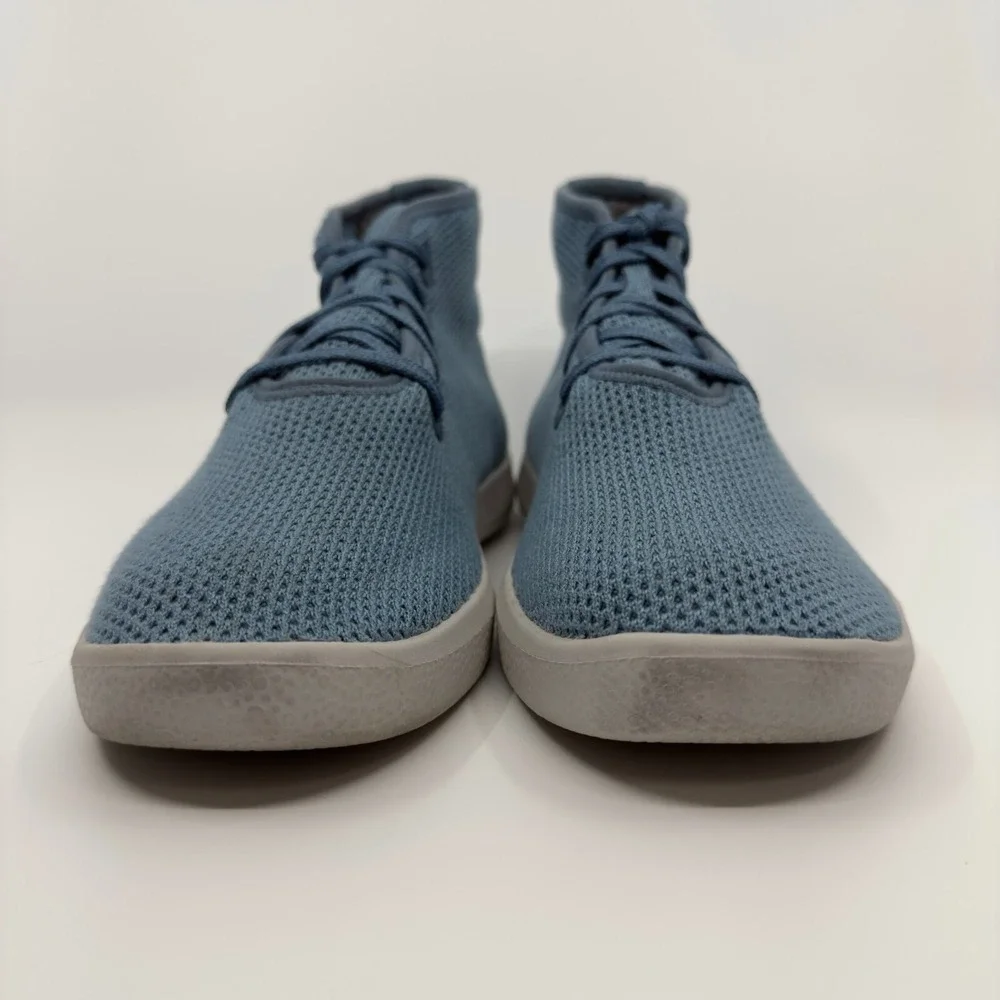 Allbirds Tree Topper Womens 10 Blue Gray Grey Shoes High Top‎ Lace Up Sneakers